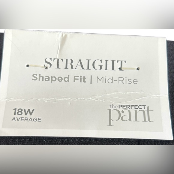 NWT C.J. Banks Signature Slimming black stretch shaped fit trousers Sz 18W - Picture 4 of 7